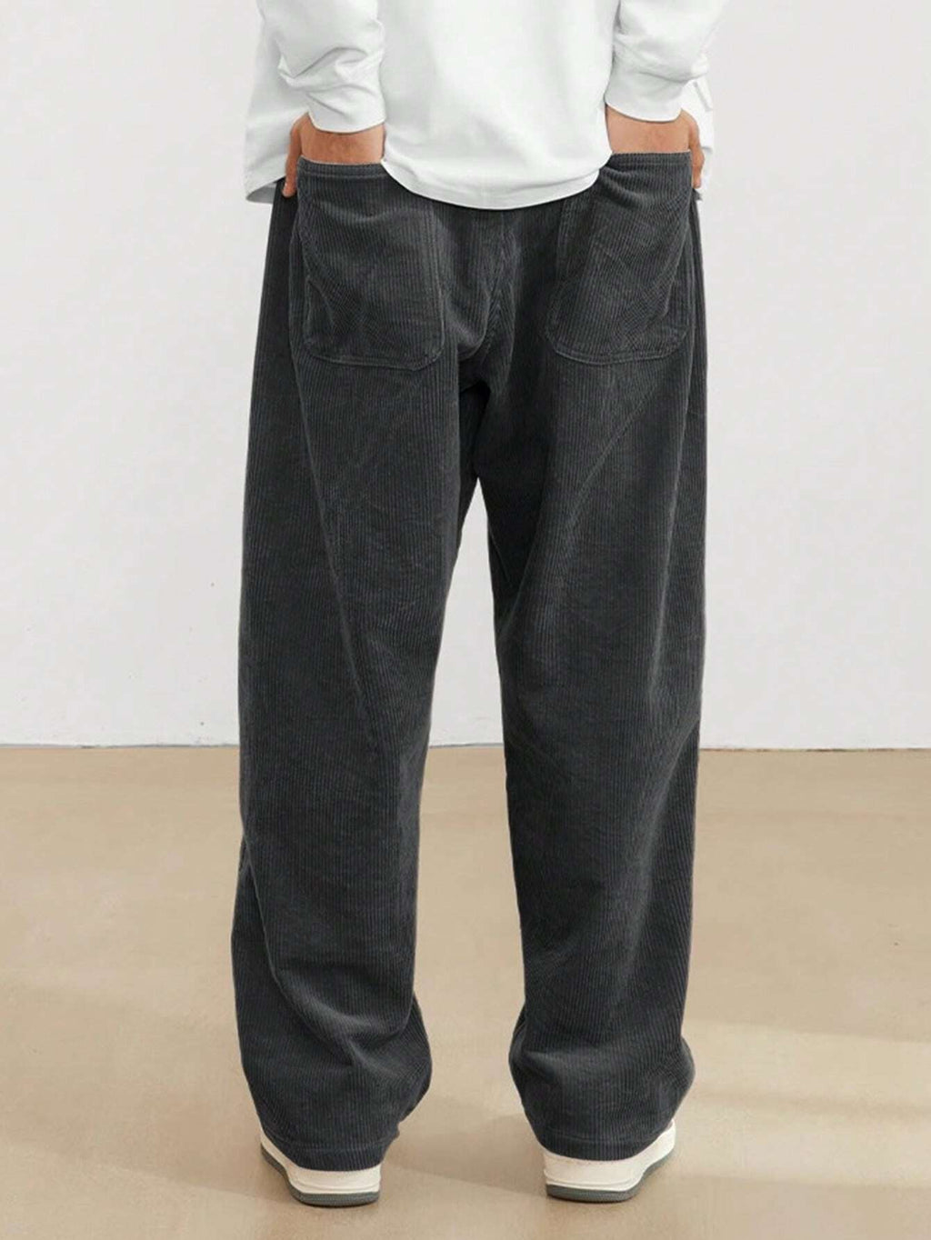 Manfinity Hypemode Men'S Solid Color Casual Everyday Trousers Men'S Streetwear Pants, Boy Friend Gifts, for Fall