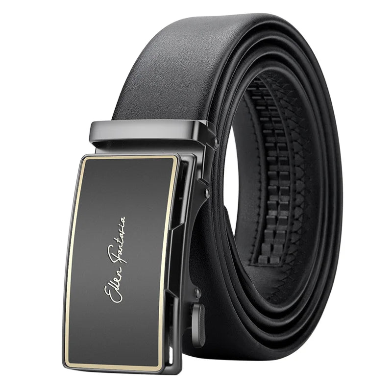 Men Belt Genuine Leather Belt for Men Automatic Belts Adjustable Waistband Business Belts 허리띠