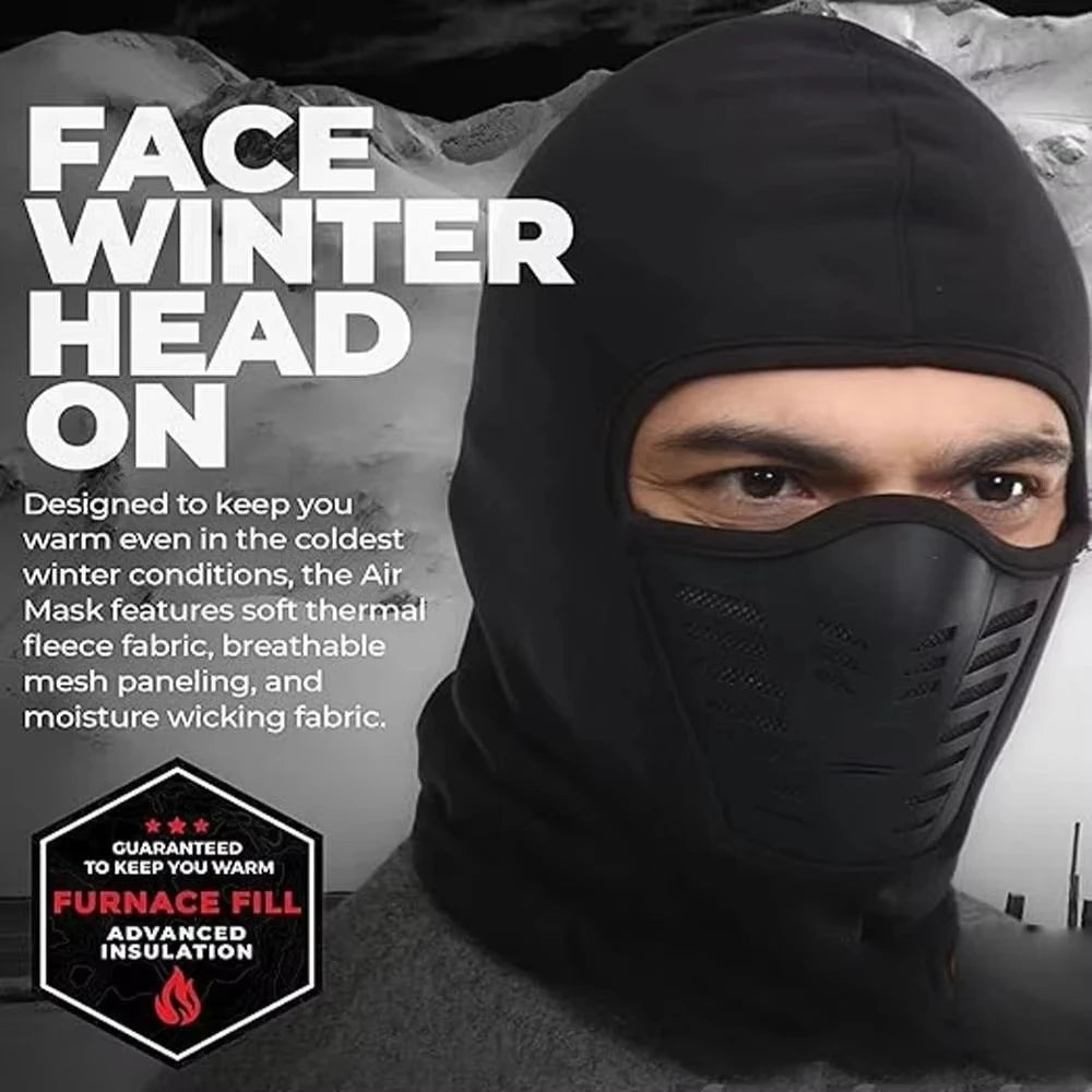 1PC Motorcycle Bicycle Mask Fleece Thermal Face Mask Keep Warm Riding Balaclava Biker Winter Windproof Ski Mask