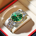 Men's Luxury Quartz Watch – Waterproof Luminous Date & Week Stainless Steel Wristwatch