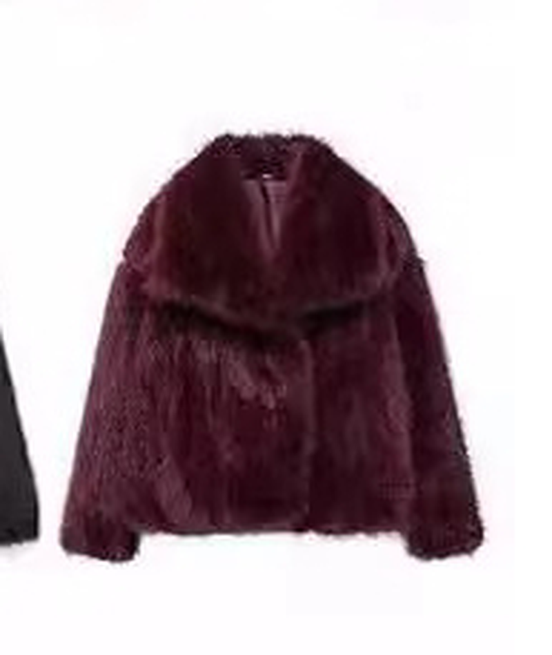 Women's Winter Plush Fluffy Coat – Warm Thicken Lapel Jacket Outwear