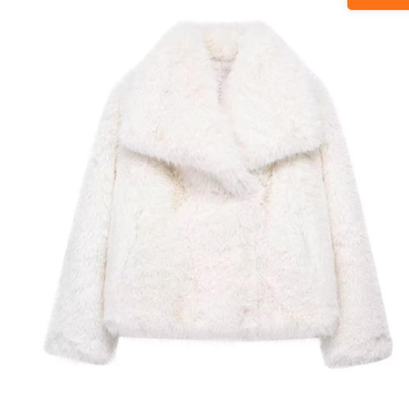 Women's Winter Plush Fluffy Coat – Warm Thicken Lapel Jacket Outwear