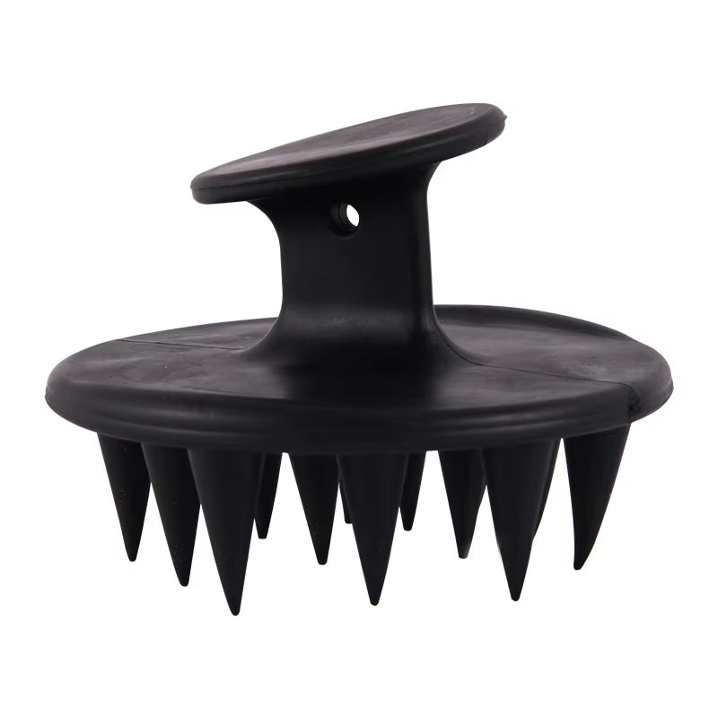 Silicone Scalp Massager and Shampoo Brush with Long, Stiff Bristles for Thick, Curly Hair - Head Scrubber and Exfoliator