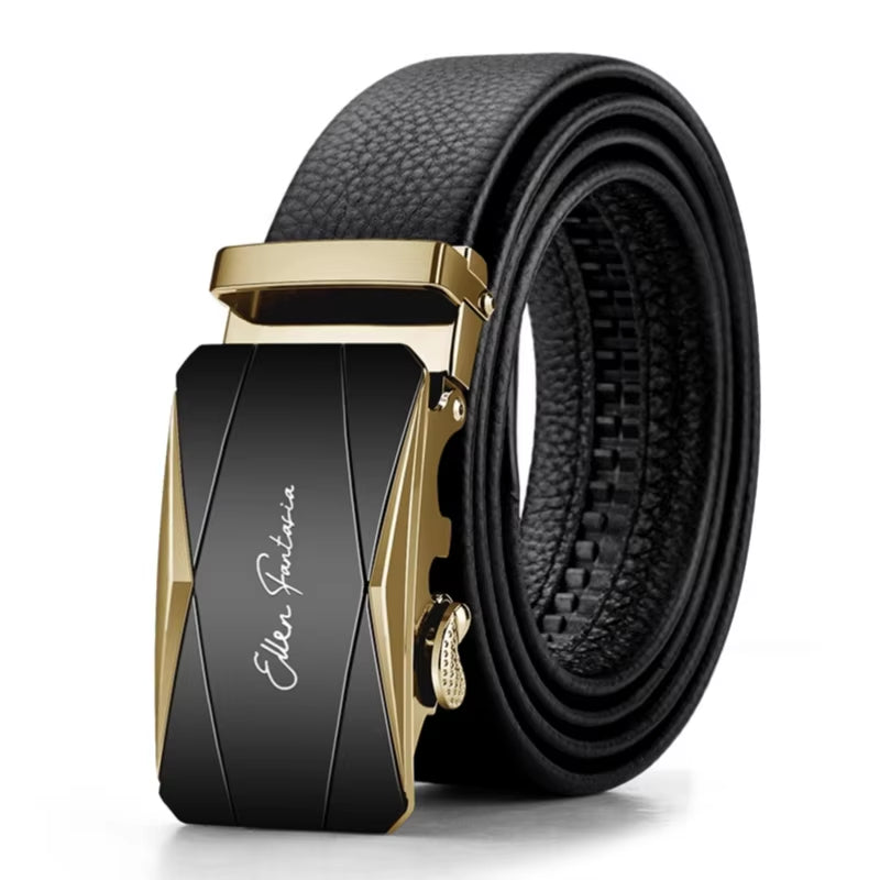 Men Belt Genuine Leather Belt for Men Automatic Belts Adjustable Waistband Business Belts 허리띠